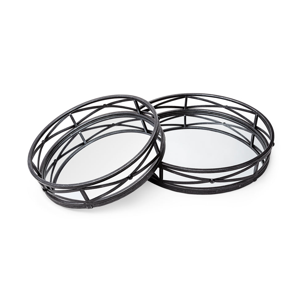 Mercana - Piers Tray in Black/White, Metal