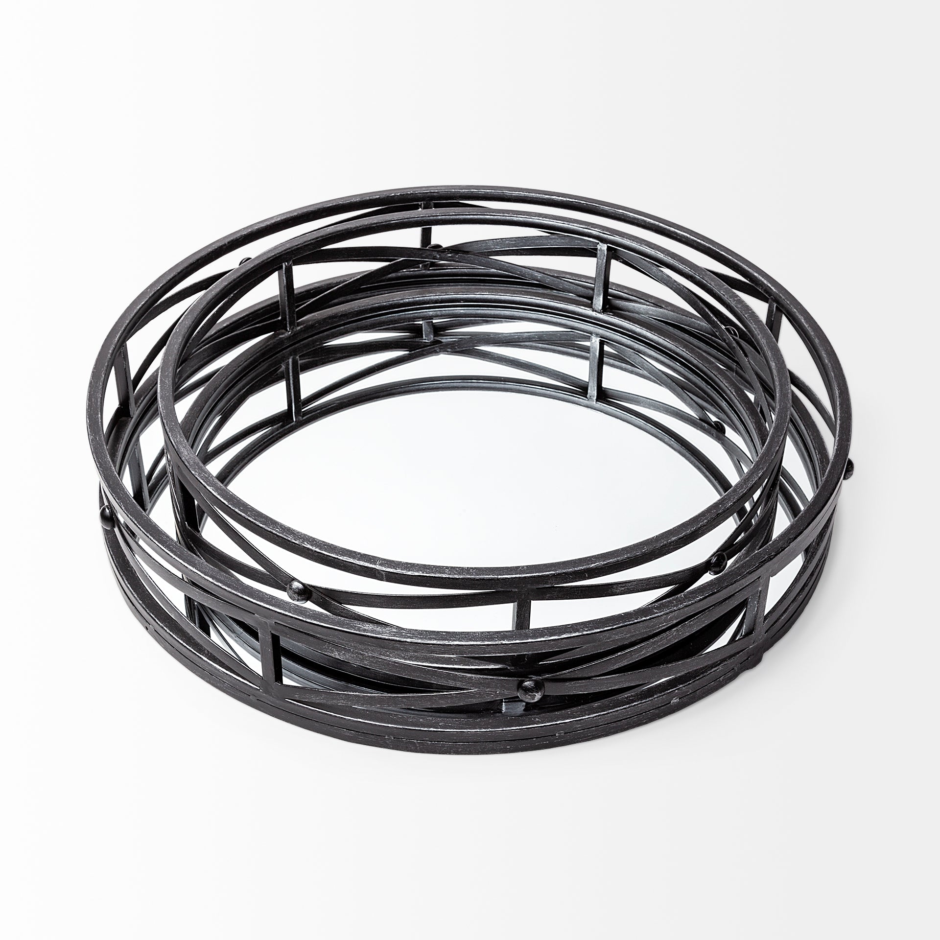 Mercana - Piers Tray in Black/White, Metal