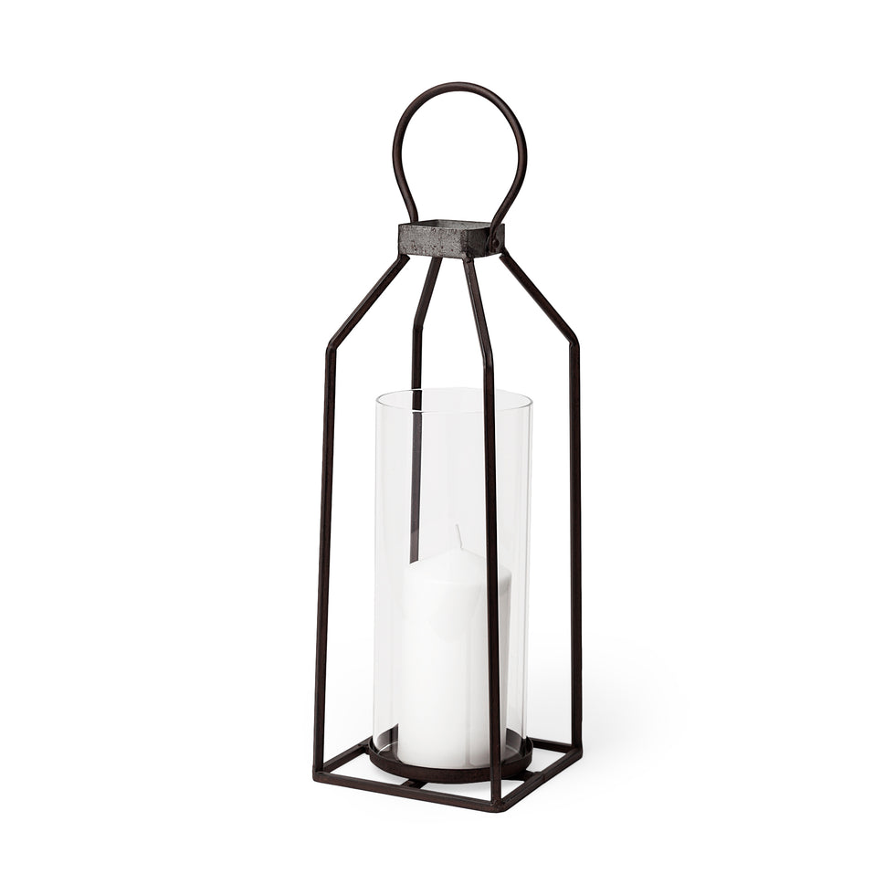 Mercana - Kingston Candle Holder in Black, Metal