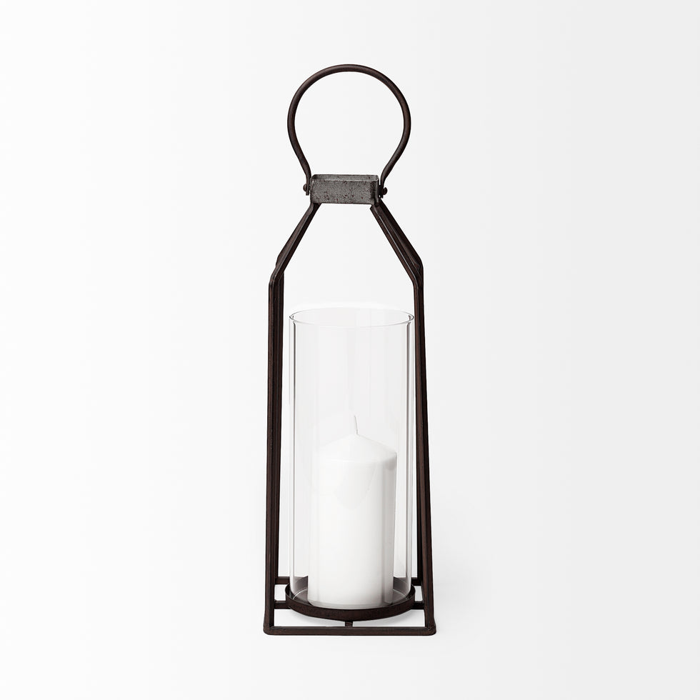 Mercana - Kingston Candle Holder in Black, Metal