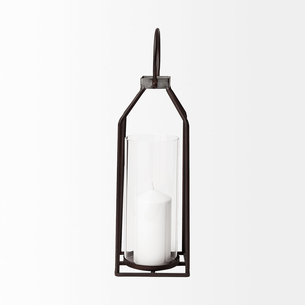 Mercana - Kingston Candle Holder in Black, Metal