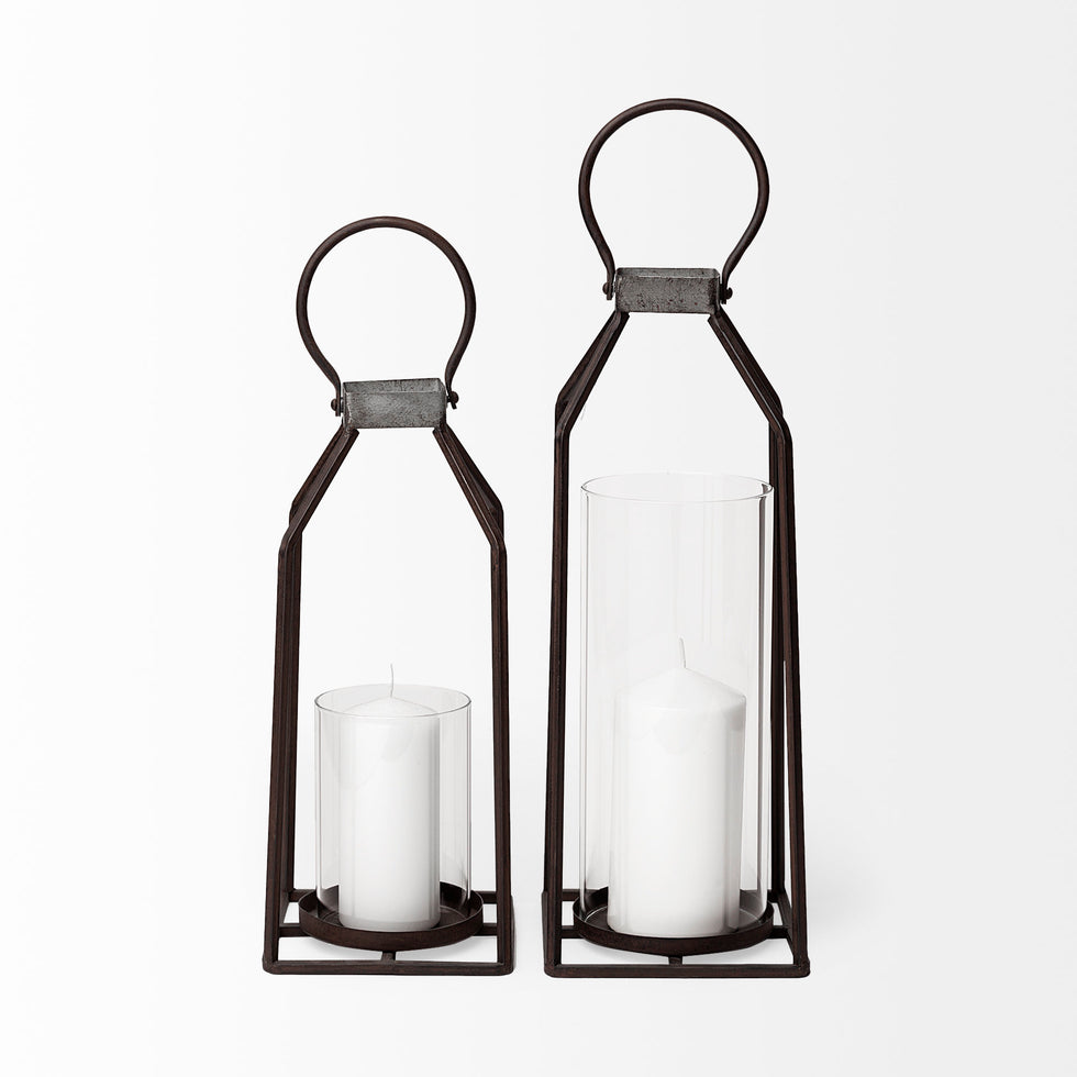 Mercana - Kingston Candle Holder in Black, Metal
