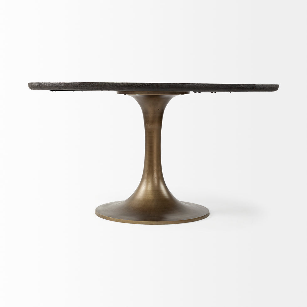 Mercana - McLeod Dining Table in Black, Solid Wood