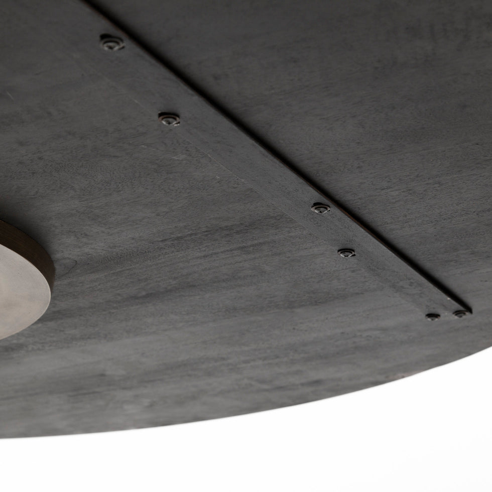 Mercana - McLeod Dining Table in Black, Solid Wood