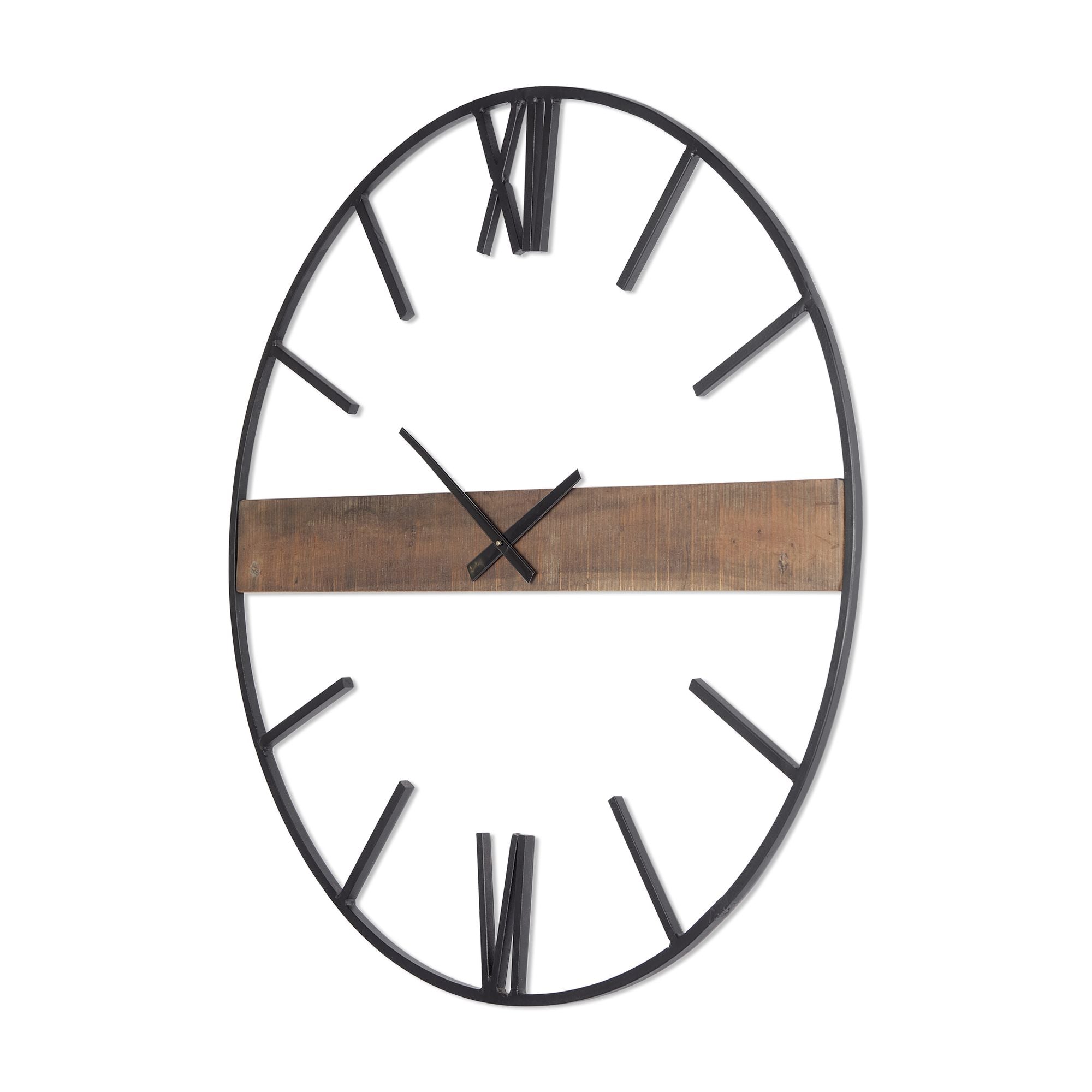 Mercana - Roman 36" Round Oversize Industrial Wall Clock