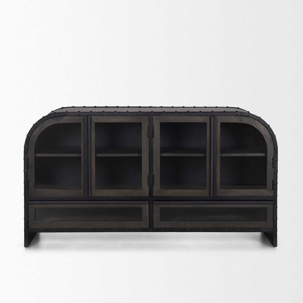 Mercana - Gehry Sideboard in Brown, Solid Wood