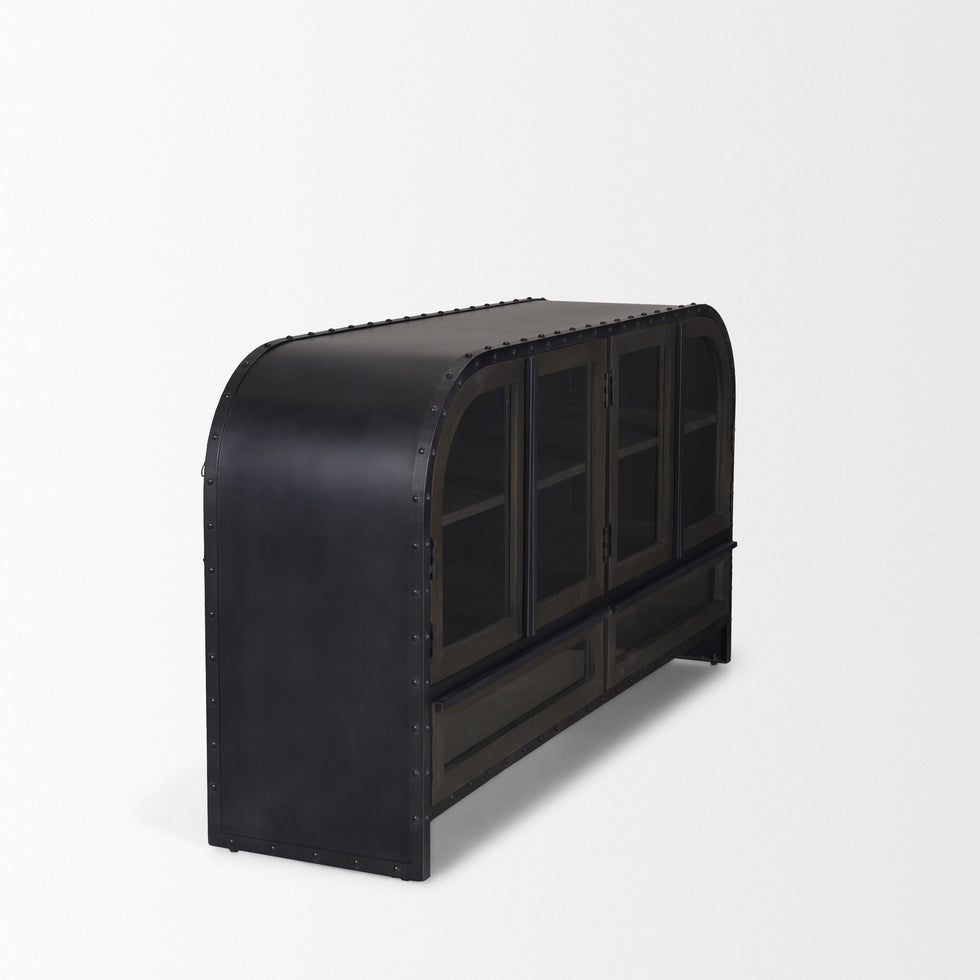 Mercana - Gehry Sideboard in Brown, Solid Wood