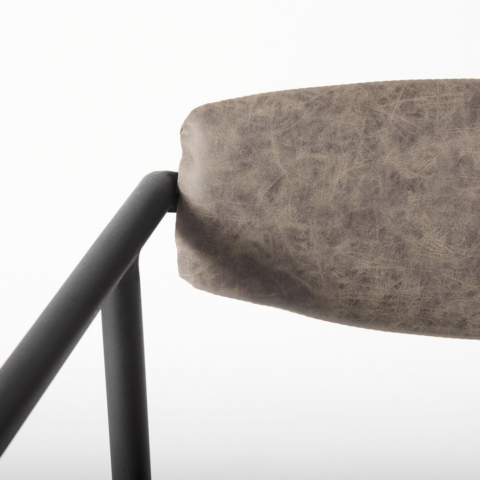 Mercana - Langston Dining Chair (Set of 2) in Black/Brown, Metal