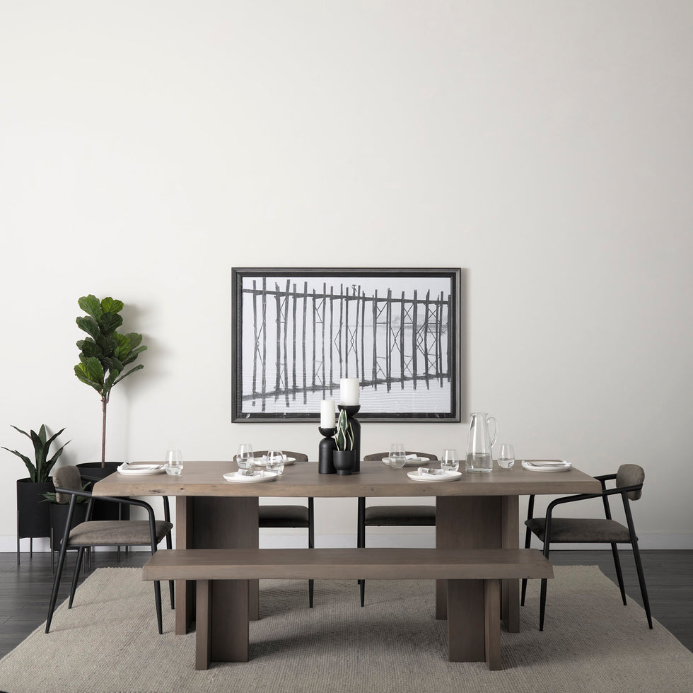 Mercana - Langston Dining Chair (Set of 2) in Black/Brown, Metal