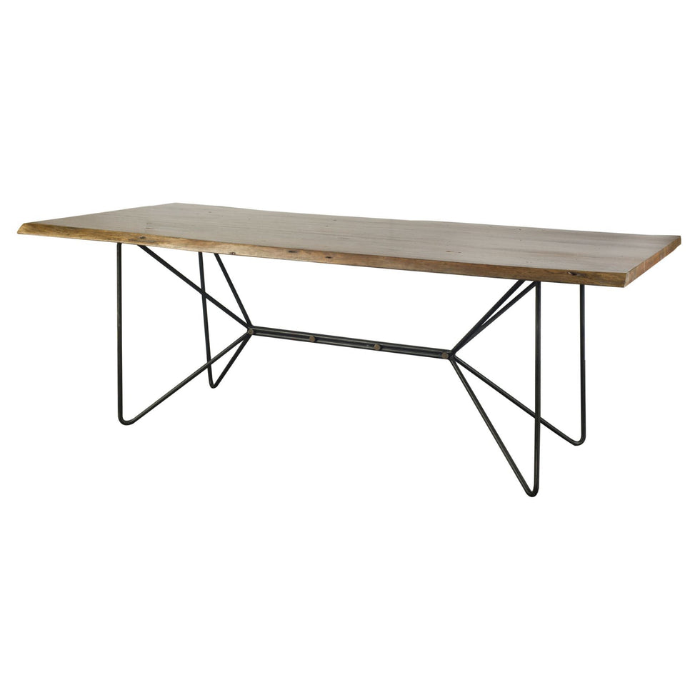 Mercana - Papillion Dining Table in Brown, Metal