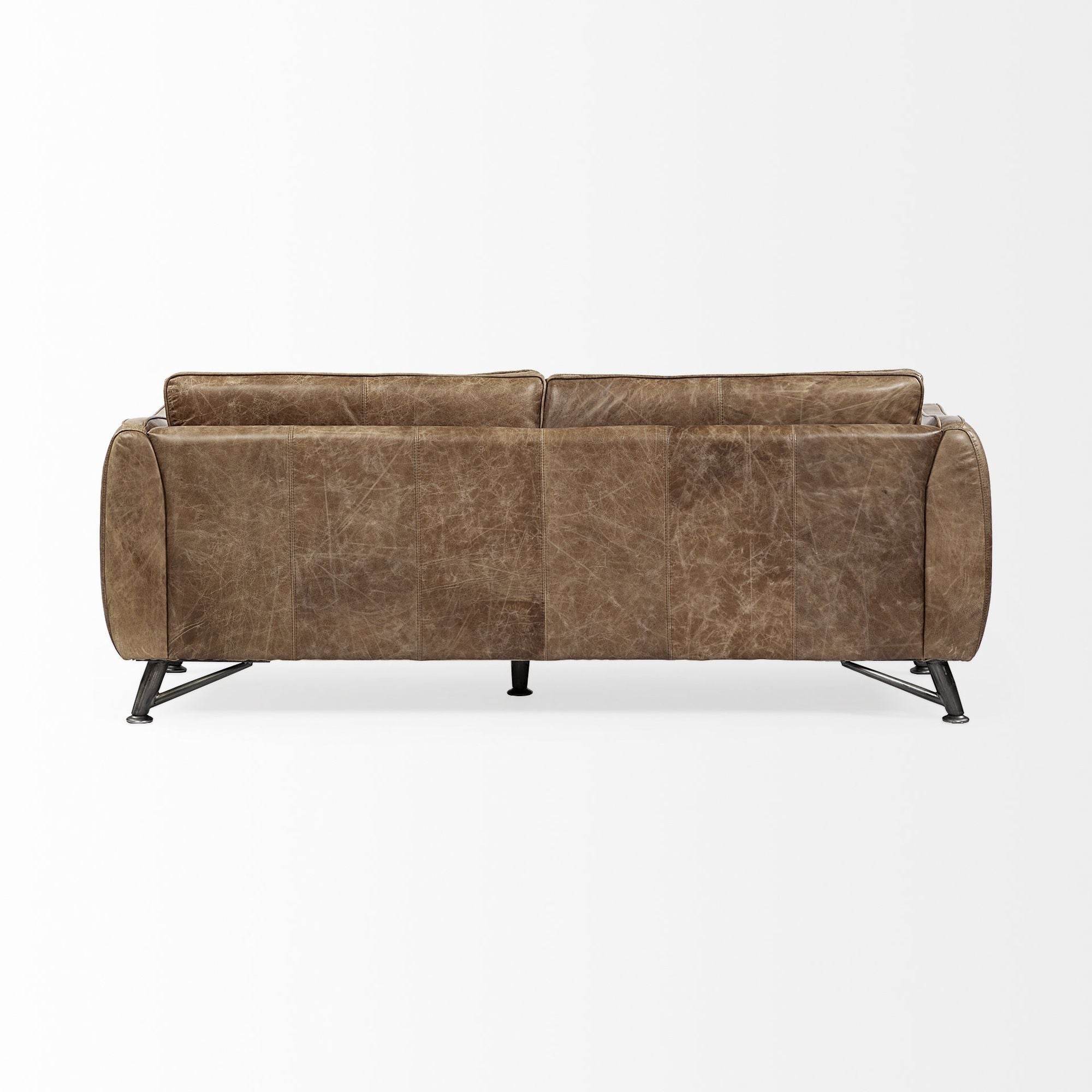 Mercana - Cobain 2 Seater Sofa in Brown, Leather