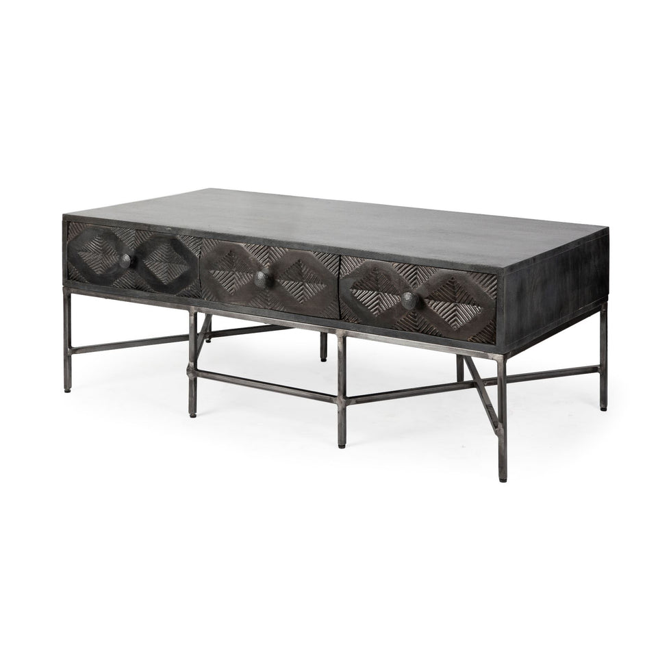 Mercana - Hogarth Coffee Table in Brown, Metal