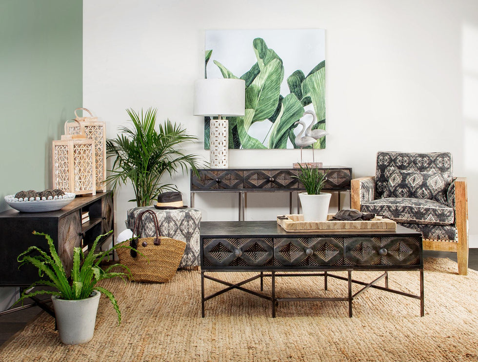 Mercana - Hogarth Coffee Table in Brown, Metal