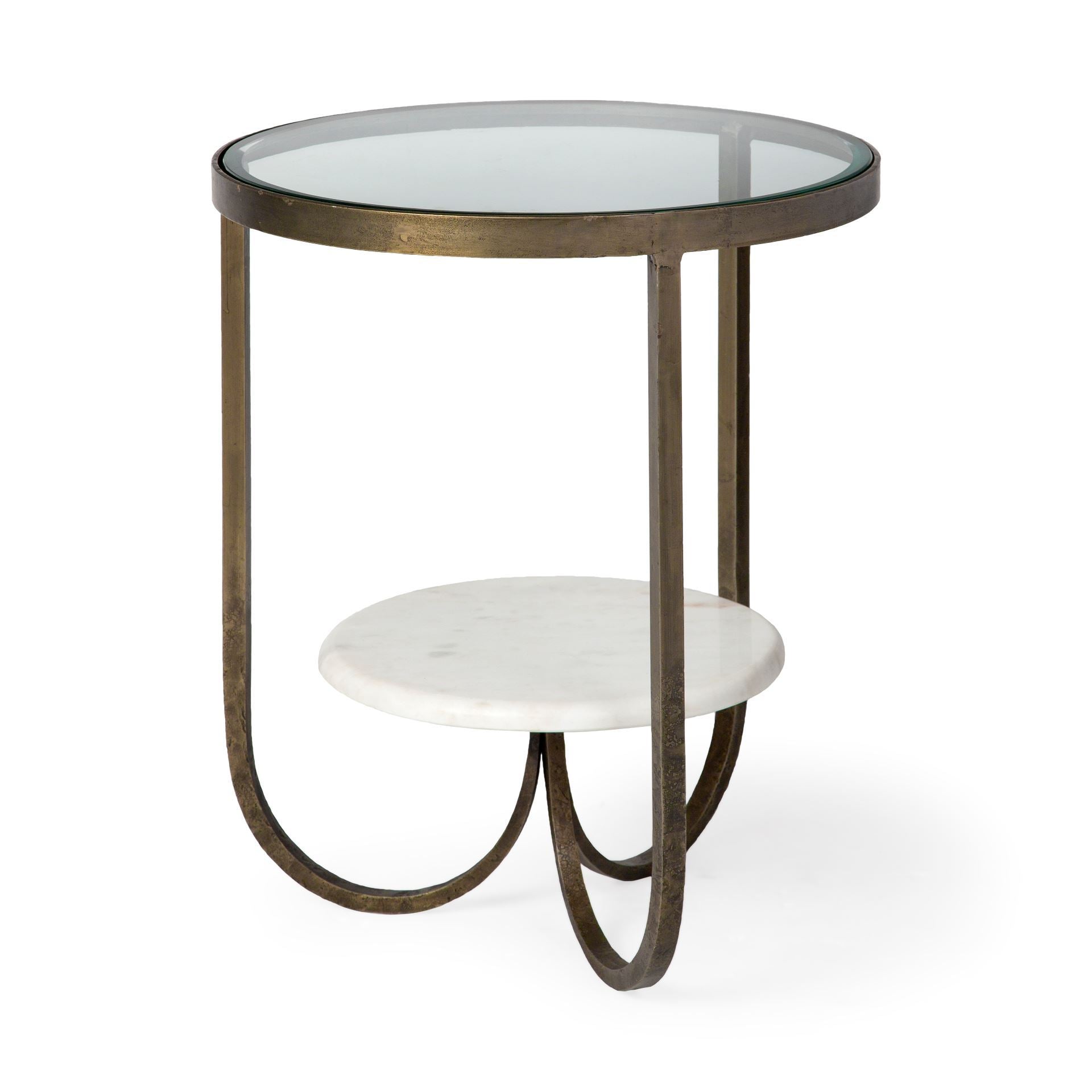 Mercana - Reinhardt End Table in Clear, Metal