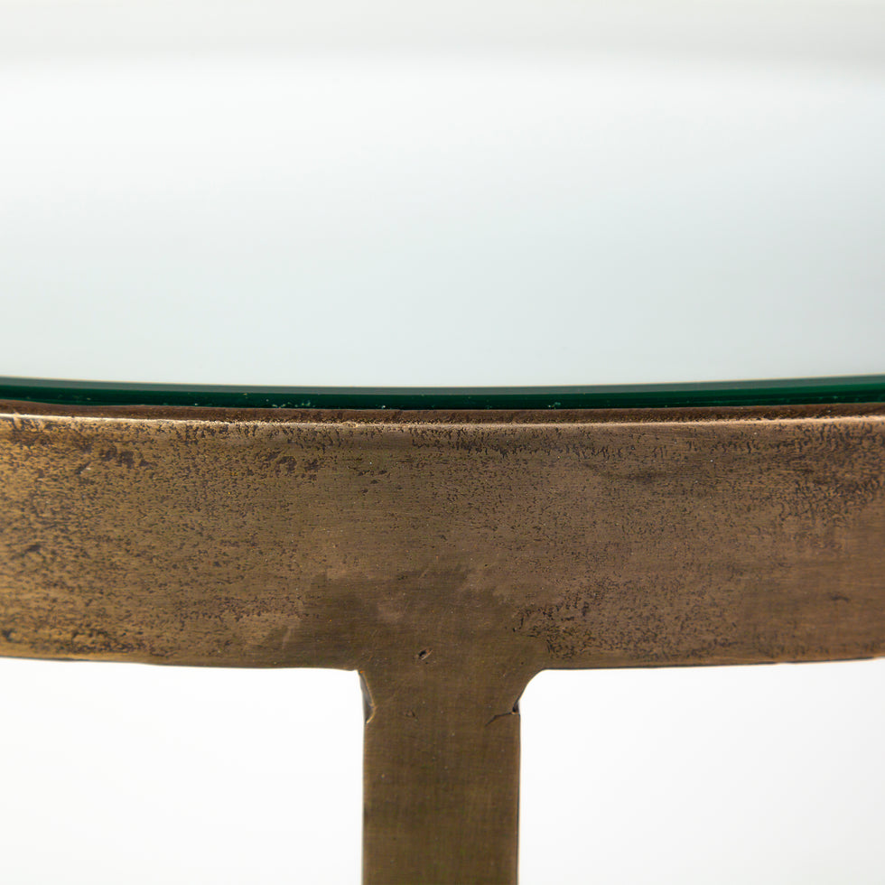 Mercana - Reinhardt End Table in Clear, Metal