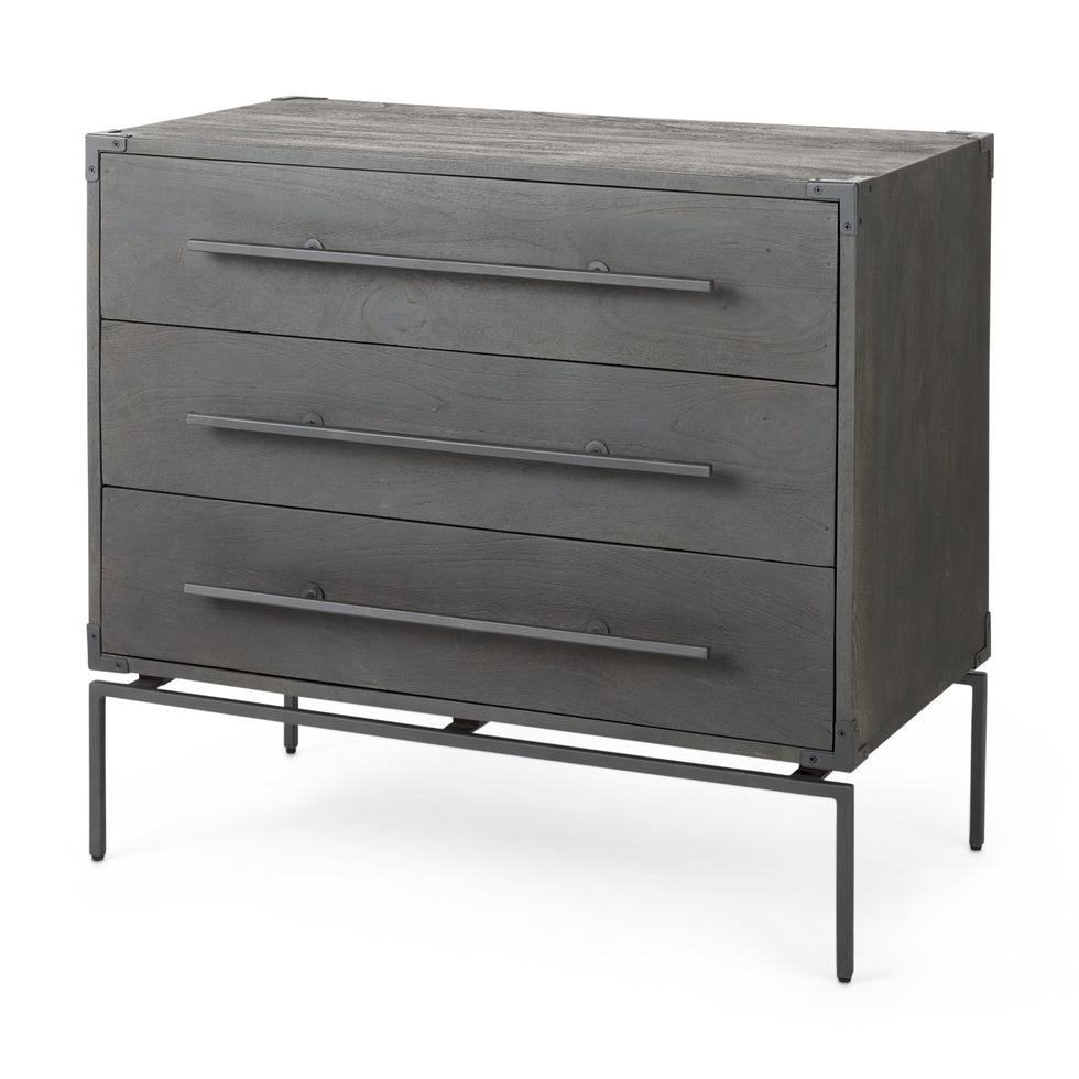 Mercana - Ward Accent Cabinet in Brown, Solid Wood