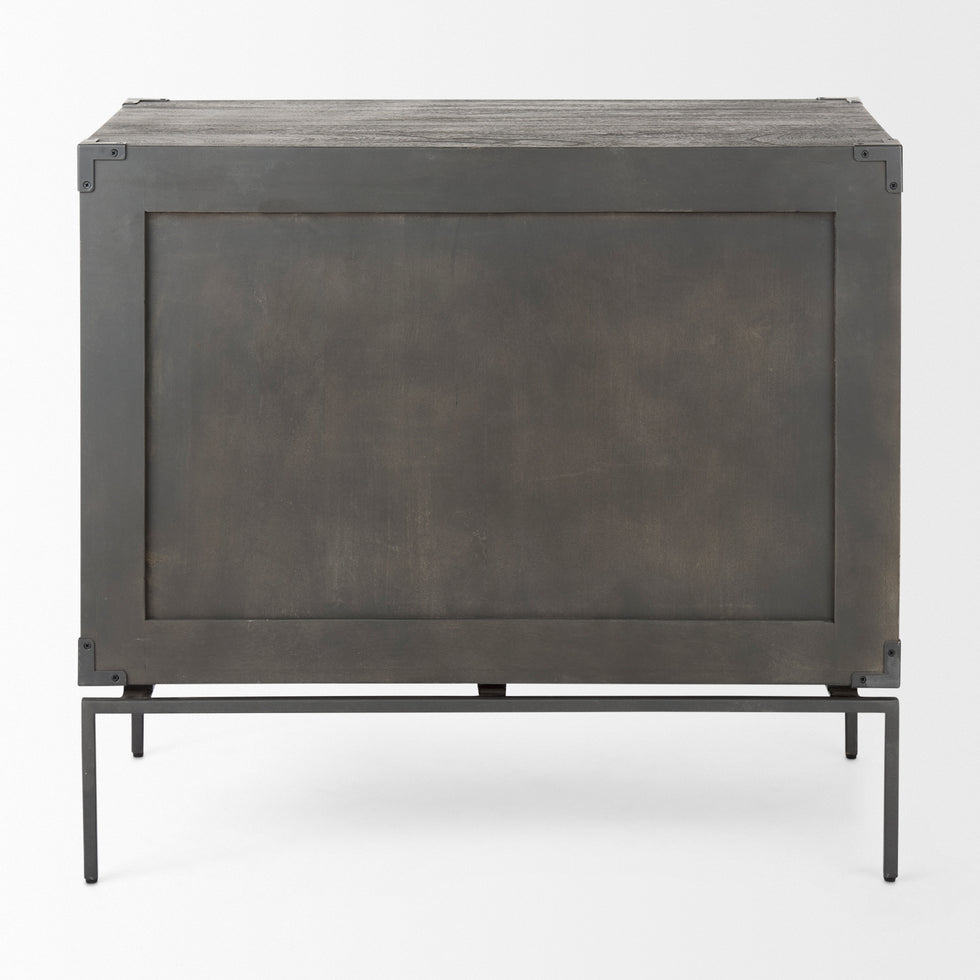 Mercana - Ward Accent Cabinet in Brown, Solid Wood