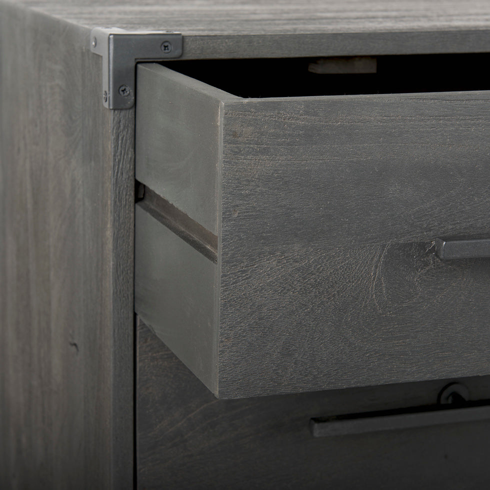 Mercana - Ward Accent Cabinet in Brown, Solid Wood