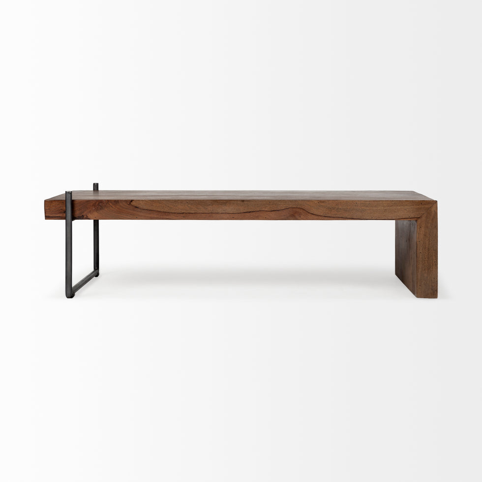 Mercana - Maddox Coffee Table in Black, Solid Wood