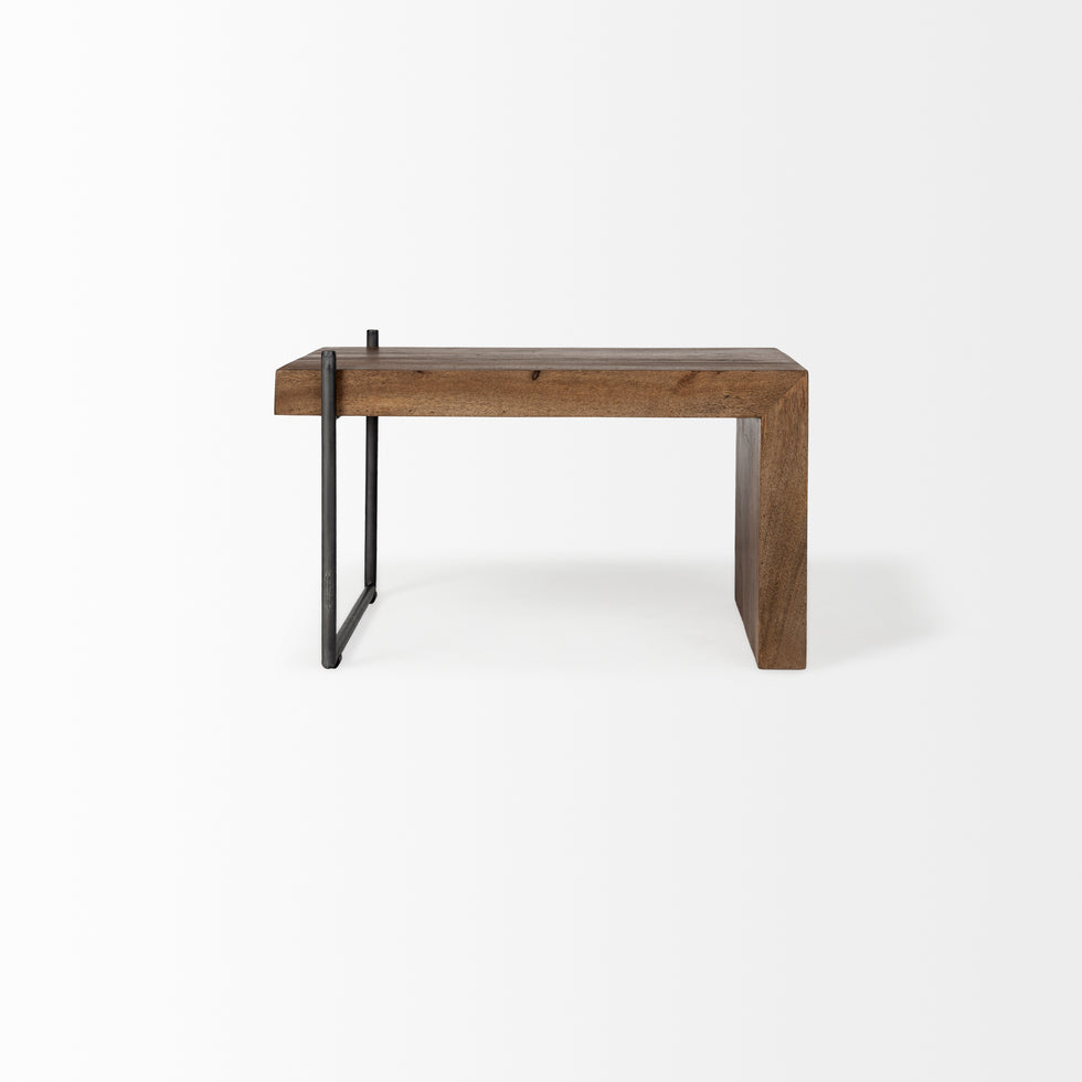 Mercana - Maddox Coffee Table in Black, Solid Wood