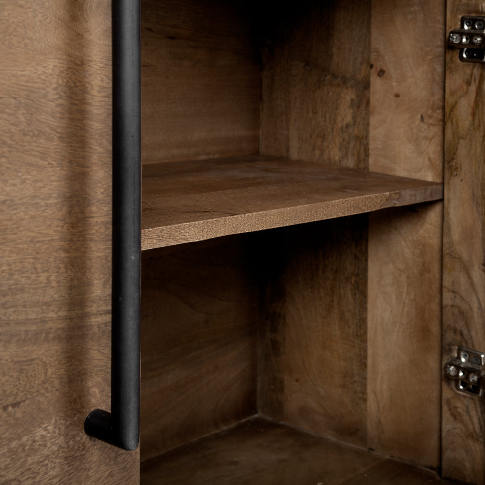 Mercana - Maddox Sideboard in Brown, Solid Wood