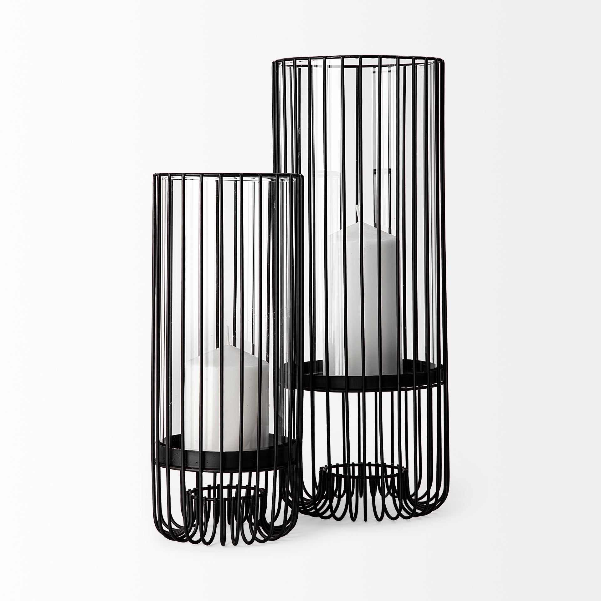Mercana - Velo Candle Holder in Black, Metal