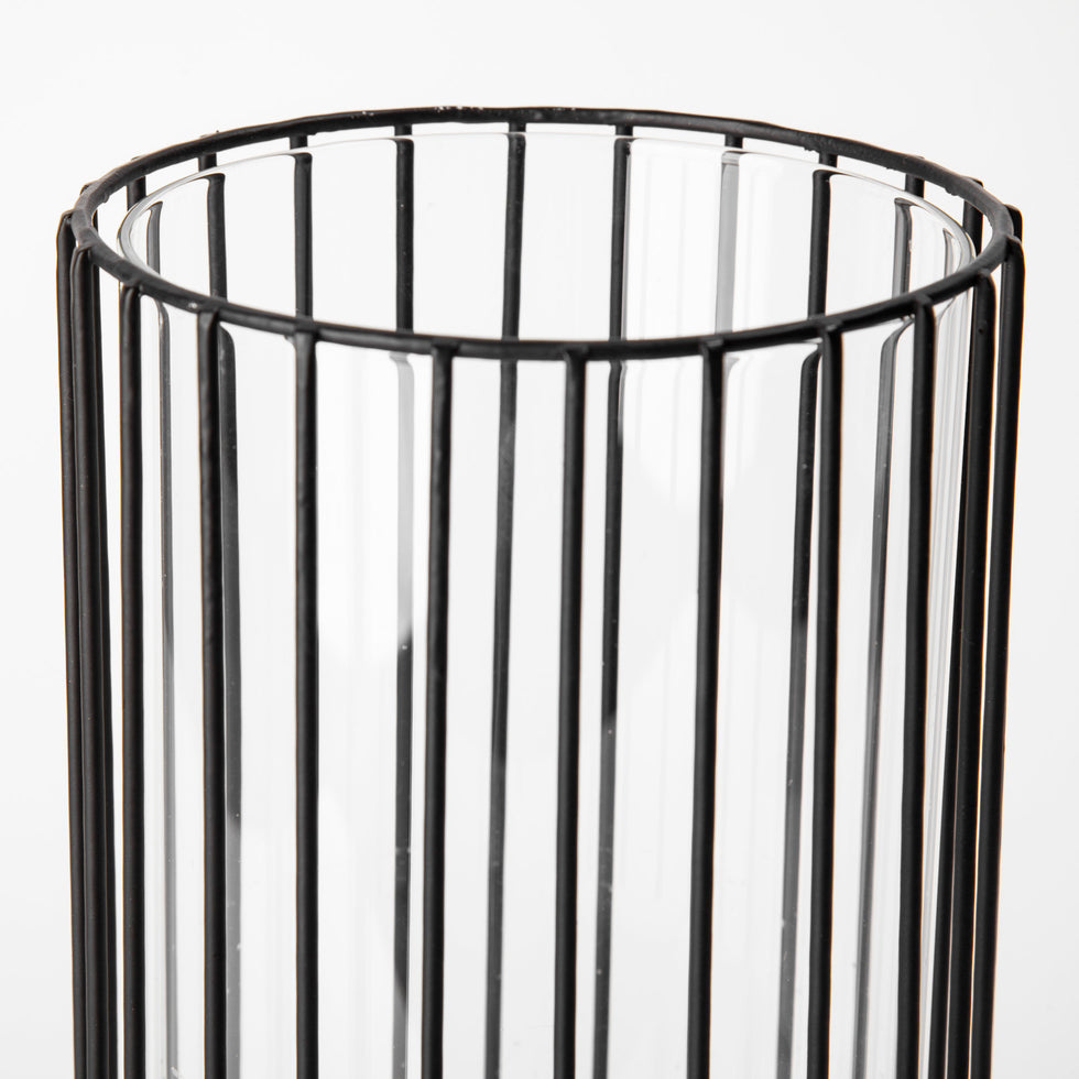 Mercana - Velo Candle Holder in Black, Metal