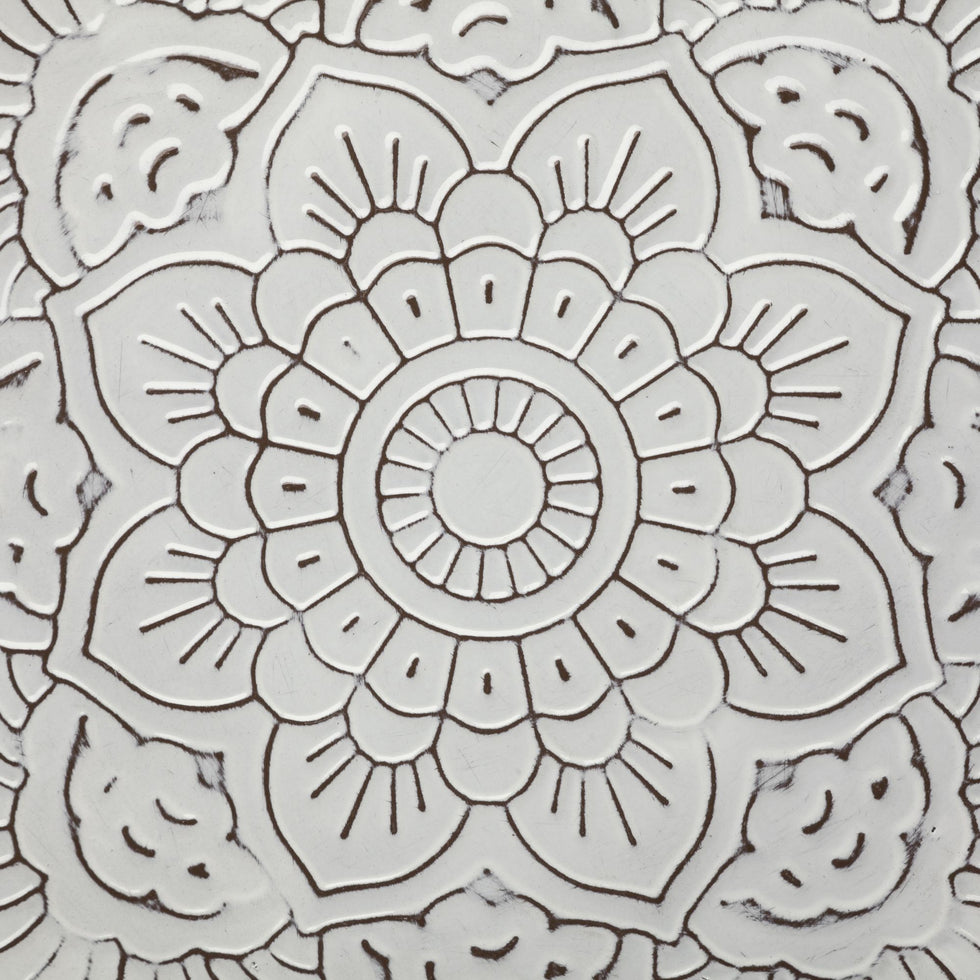 Mercana - Miranda Stamped Metal Lotus Flower Wall Decor (Set of 2)