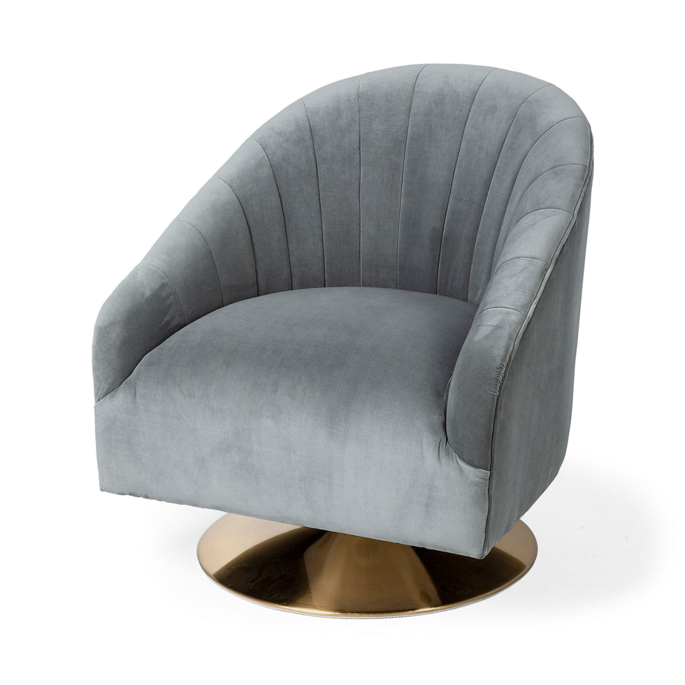 Mercana - James Accent Chair in Gray, Fabric