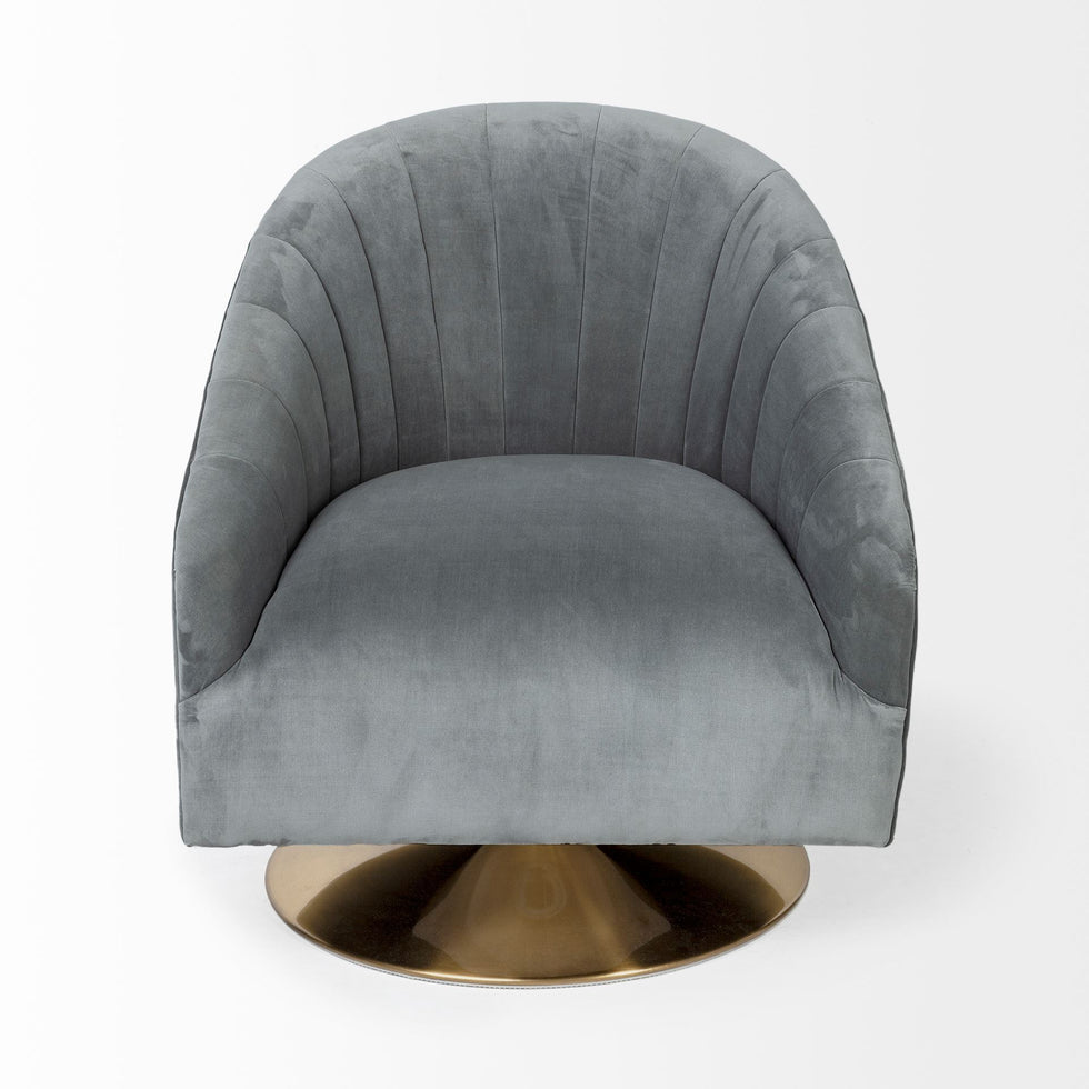 Mercana - James Accent Chair in Gray, Fabric