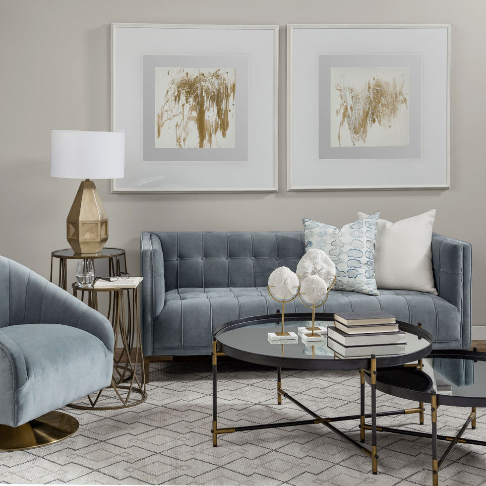 Mercana - James Accent Chair in Gray, Fabric