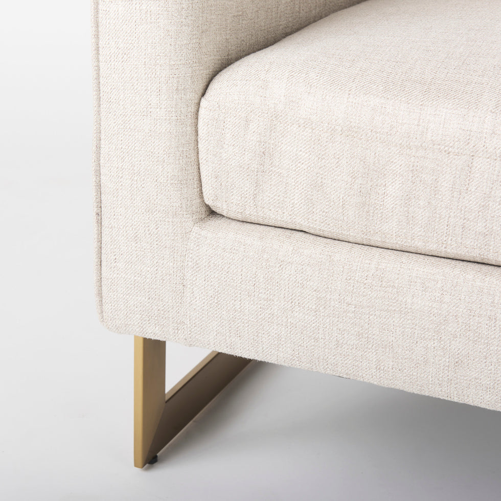 Mercana - Rupert Accent Chair in Cream, Linen
