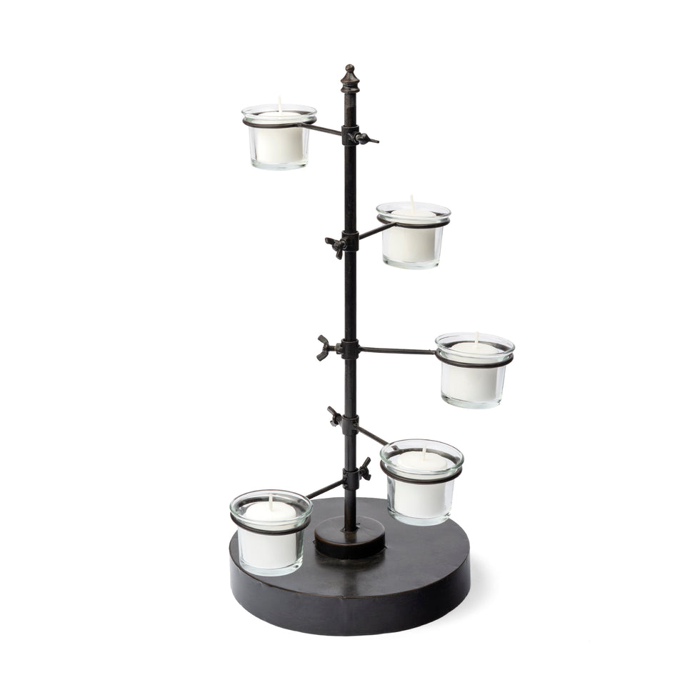 Mercana - Jaran Candle Holder in Black, Metal