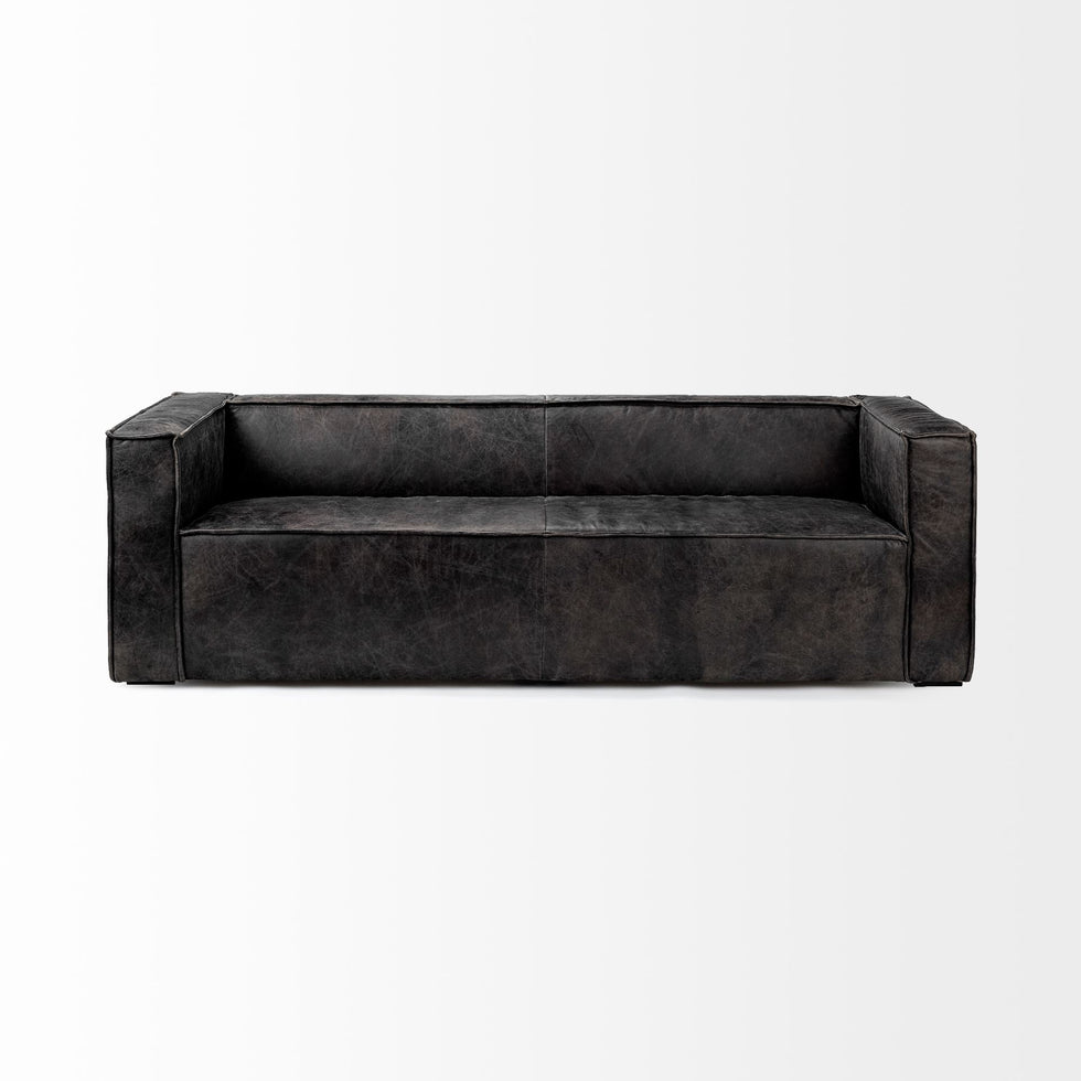 Mercana - Stinson Sofa in Black, Upholstered