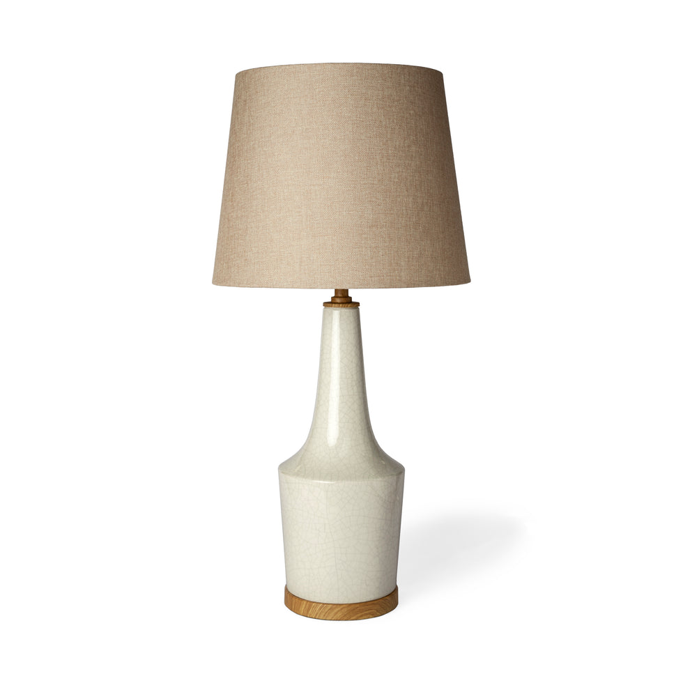 Mercana - Rebecca Table Lamp in White, Fabric