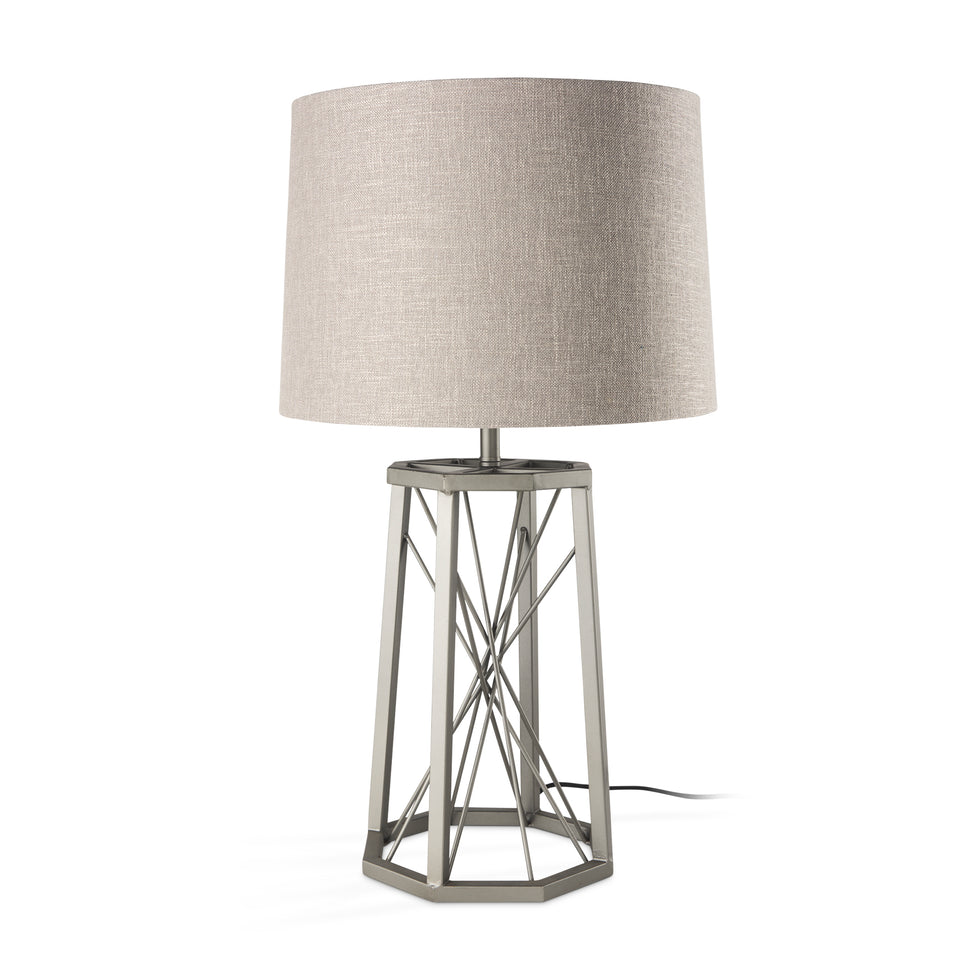 Mercana - Raen Table Lamp in Beige, Metal