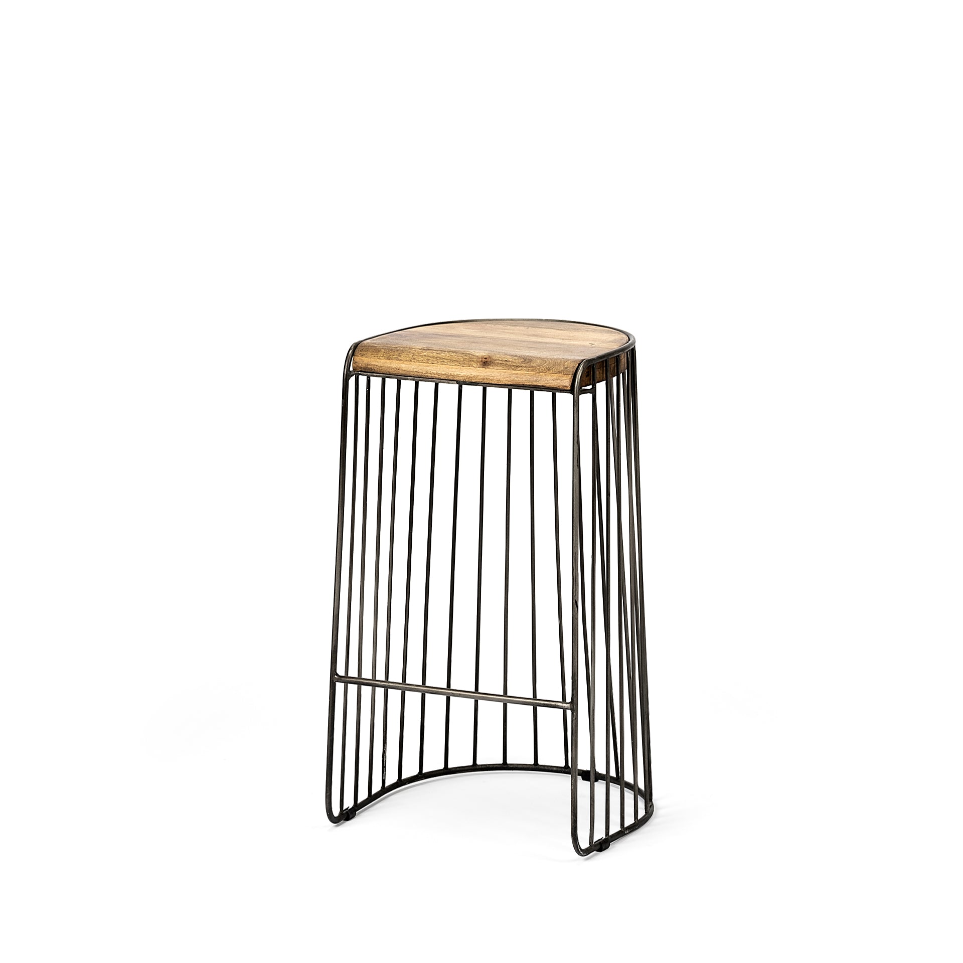Mercana Seagram Wood Seat Bar/Counter Stool