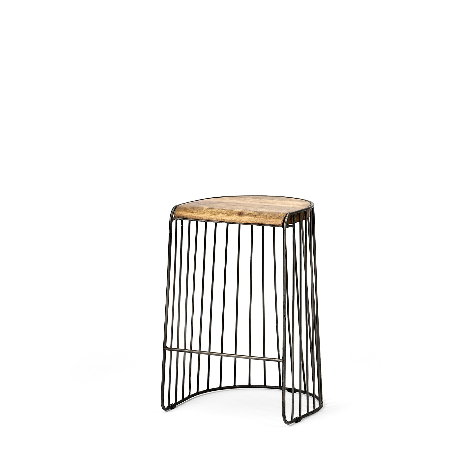 Mercana Seagram Wood Seat Bar/Counter Stool