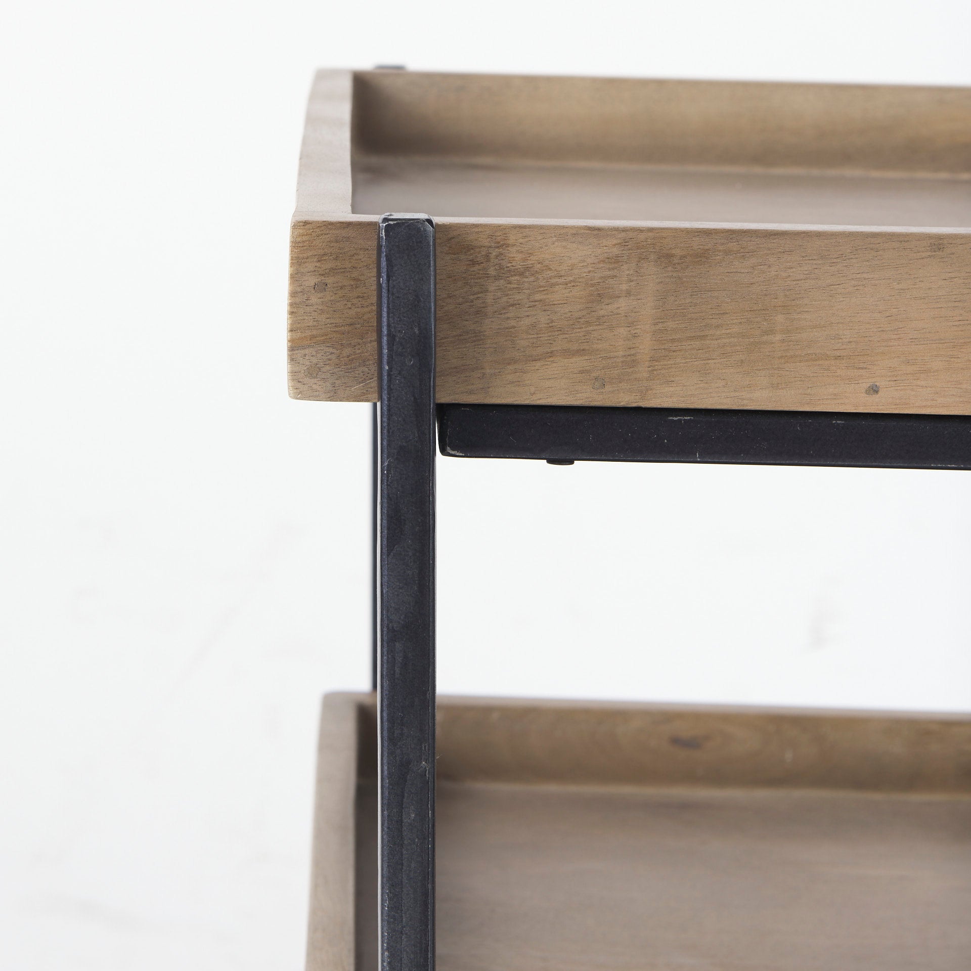 Mercana - Trey Accent Table in Brown, Solid Wood