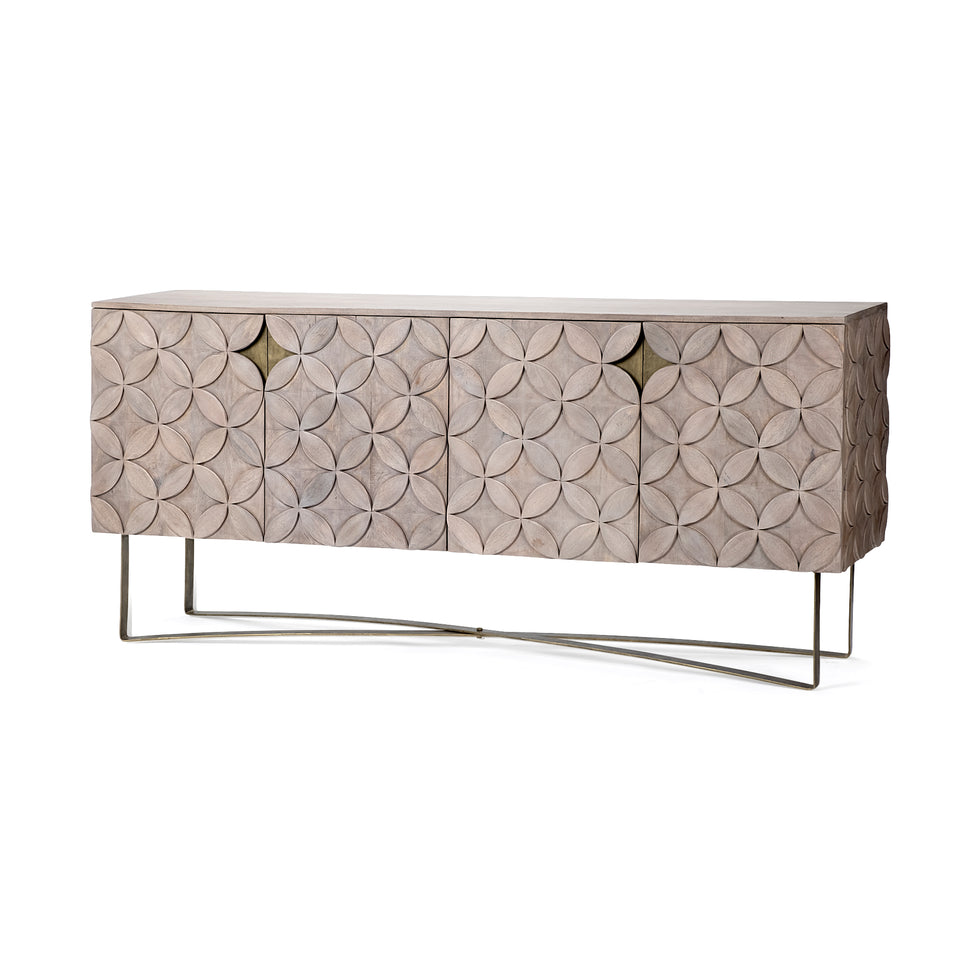 Mercana - Excelsior Sideboard in Brown, Solid Wood