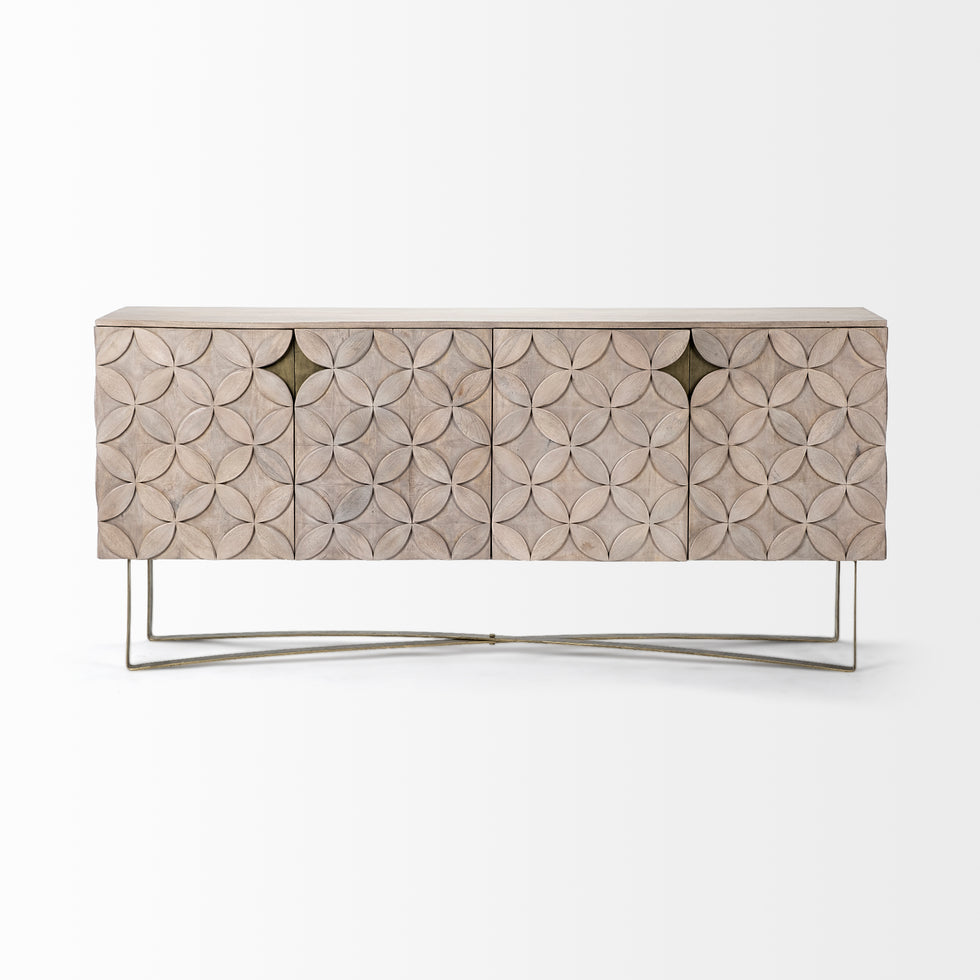 Mercana - Excelsior Sideboard in Brown, Solid Wood