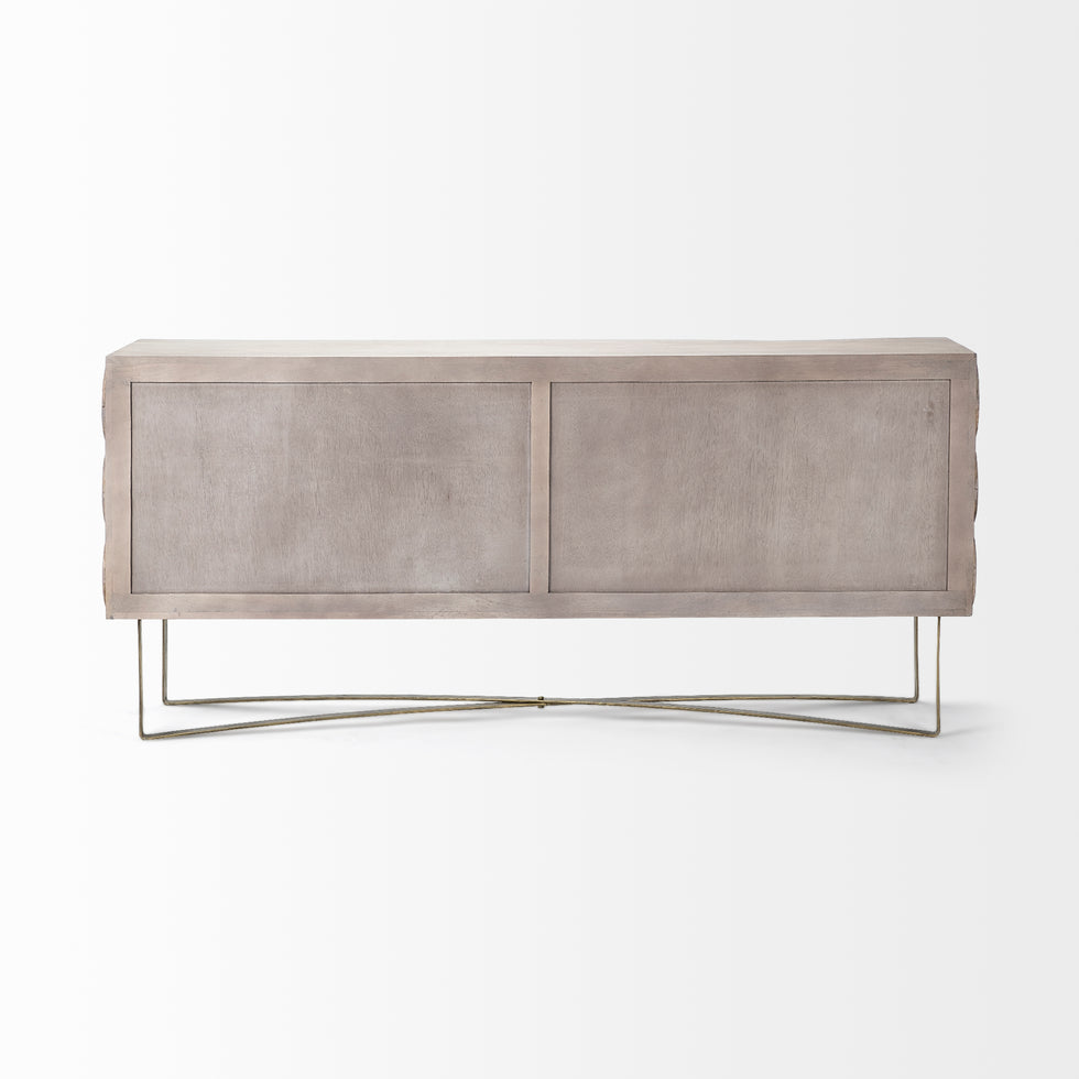 Mercana - Excelsior Sideboard in Brown, Solid Wood