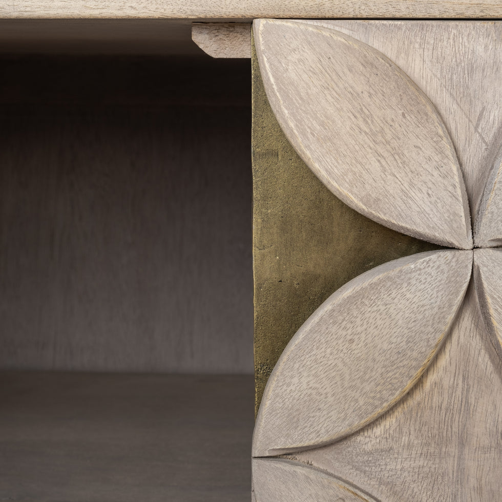 Mercana - Excelsior Sideboard in Brown, Solid Wood