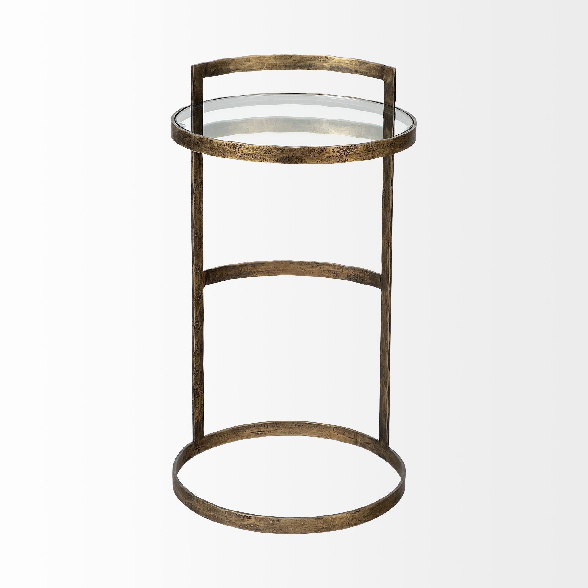 Mercana - Reimer Accent Table in Gold, Metal
