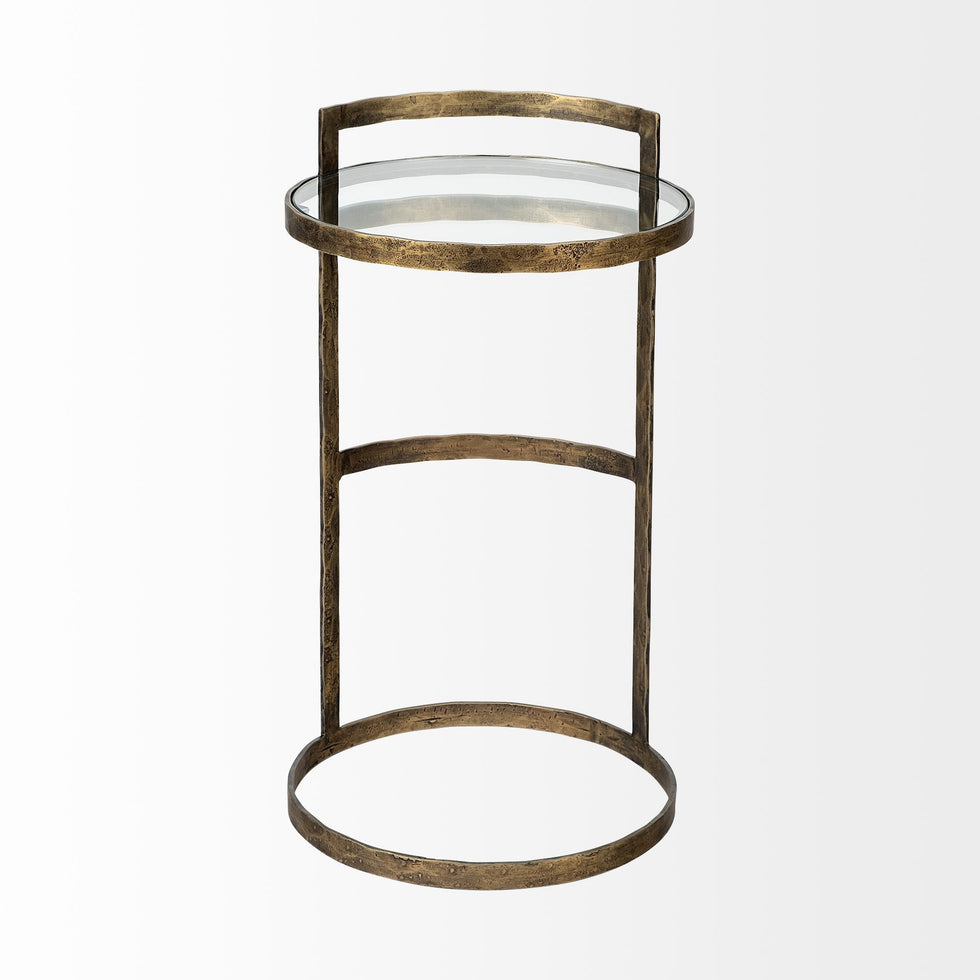 Mercana - Reimer Accent Table in Gold, Metal