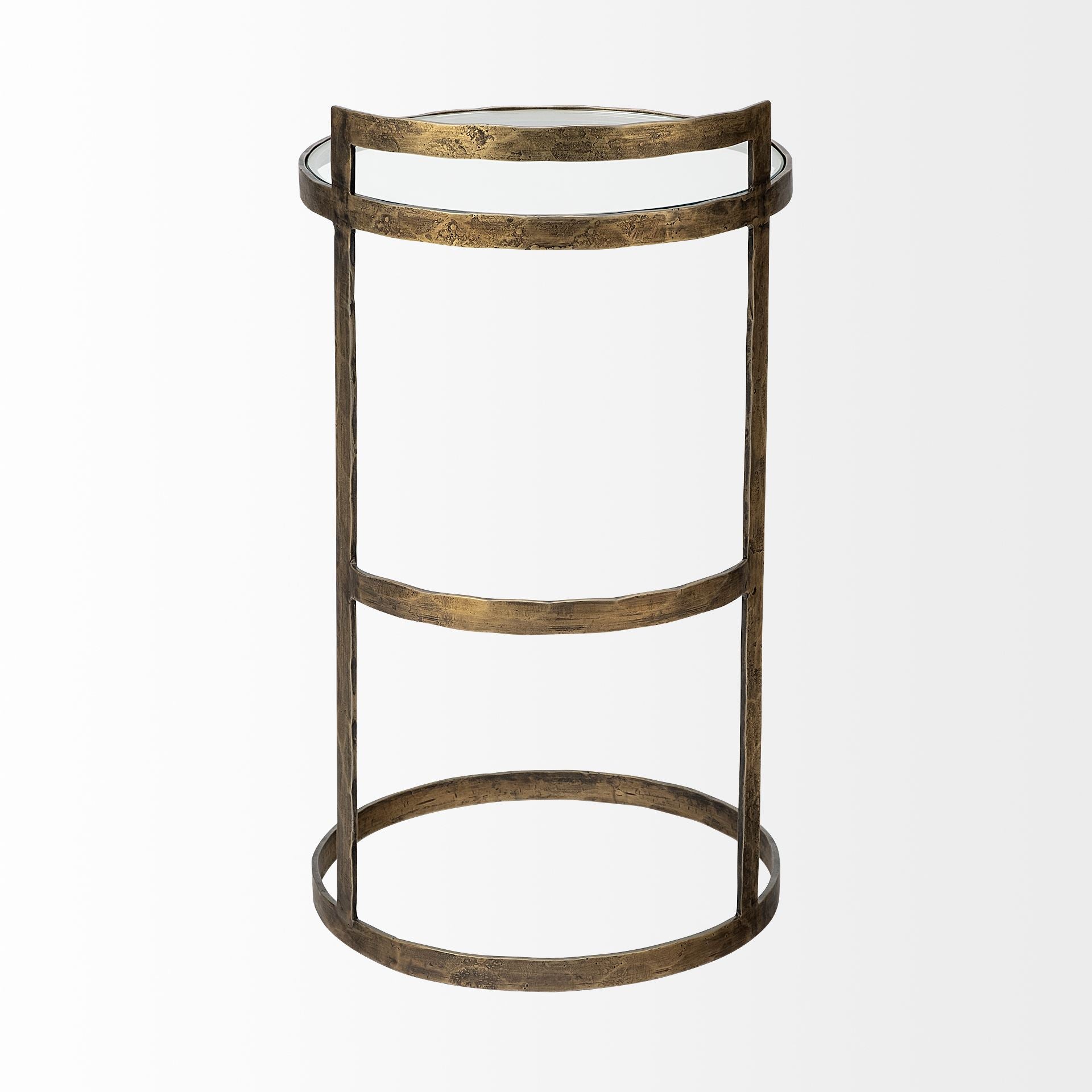Mercana - Reimer Accent Table in Gold, Metal