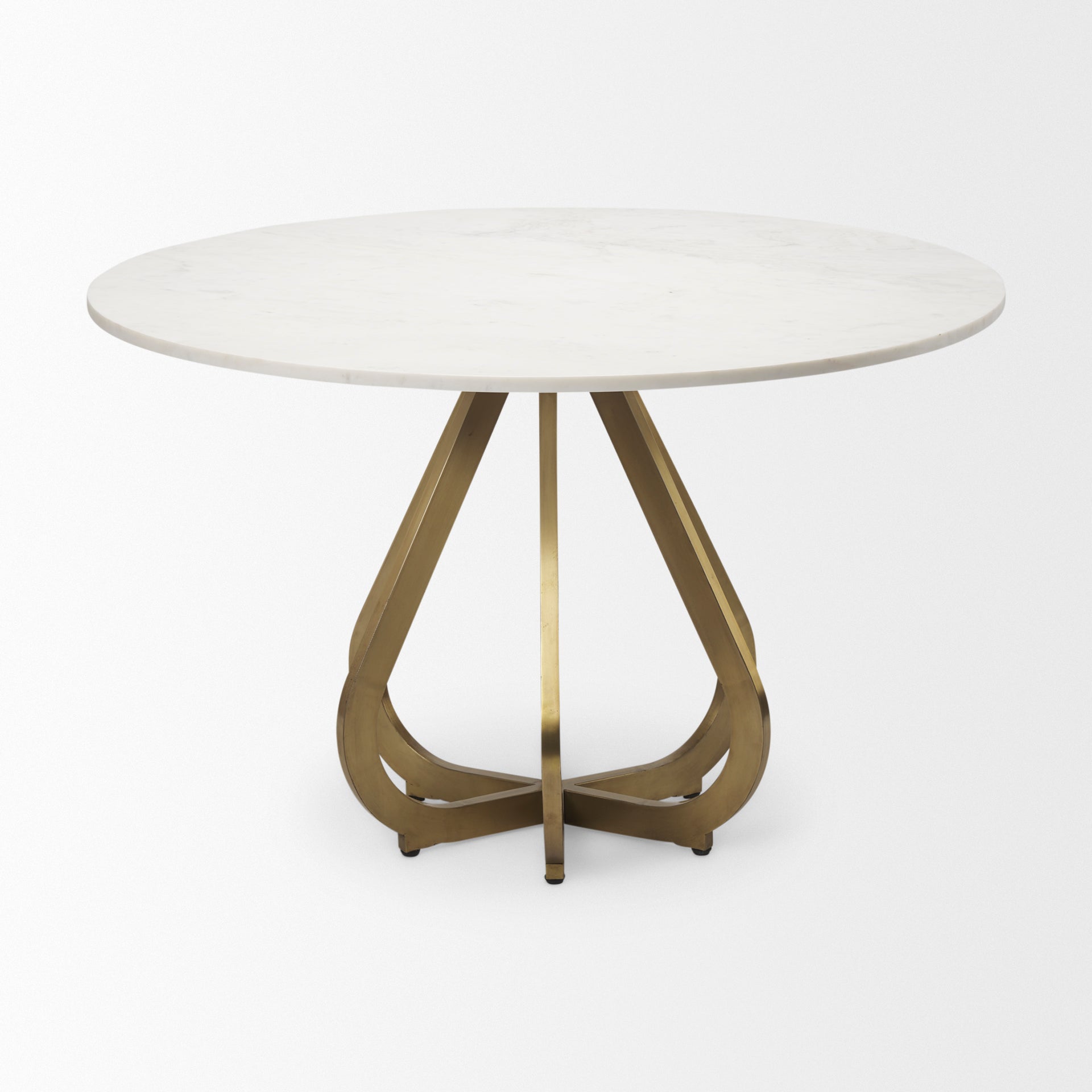 Mercana - Laurent Dining Table in White, Stone