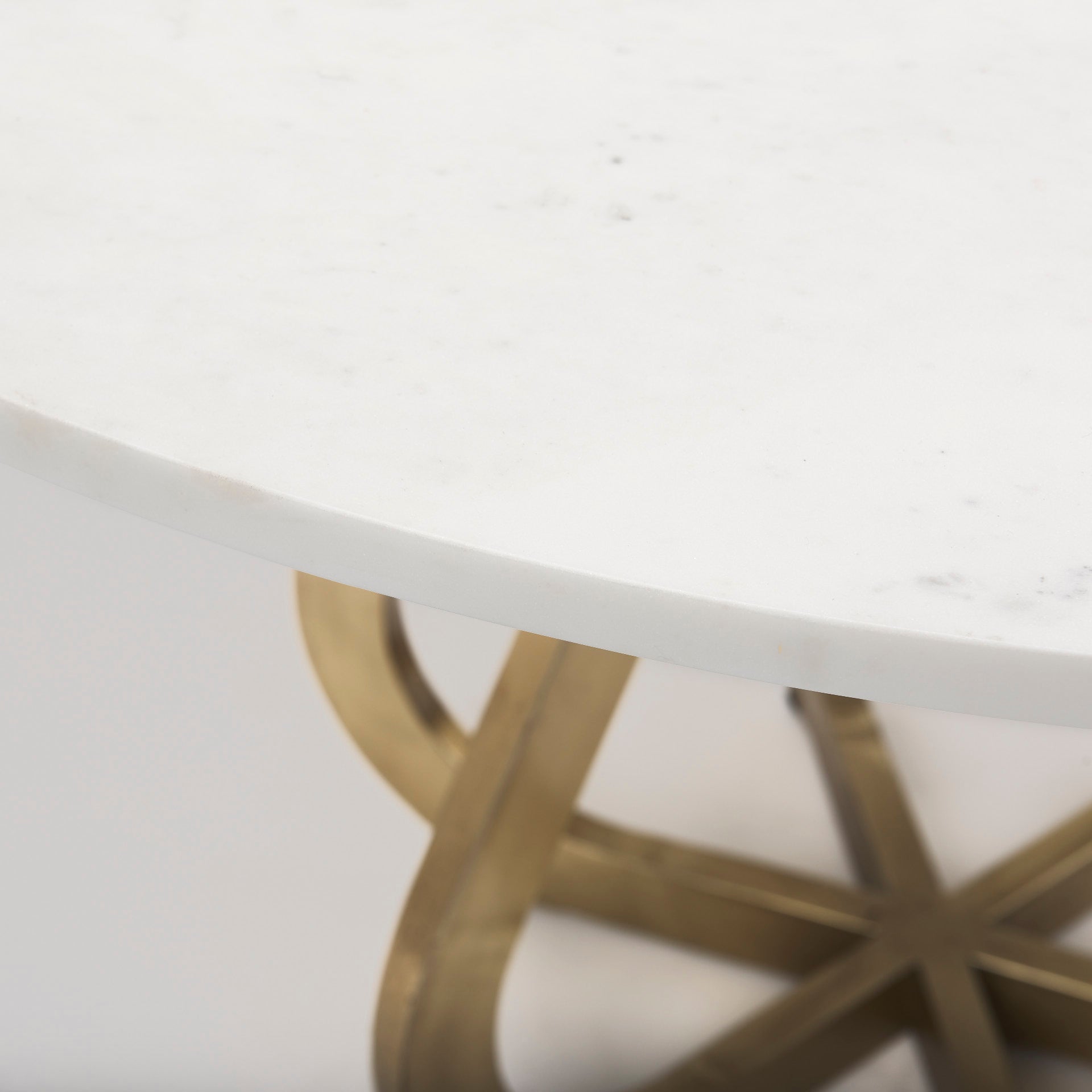 Mercana - Laurent Dining Table in White, Stone
