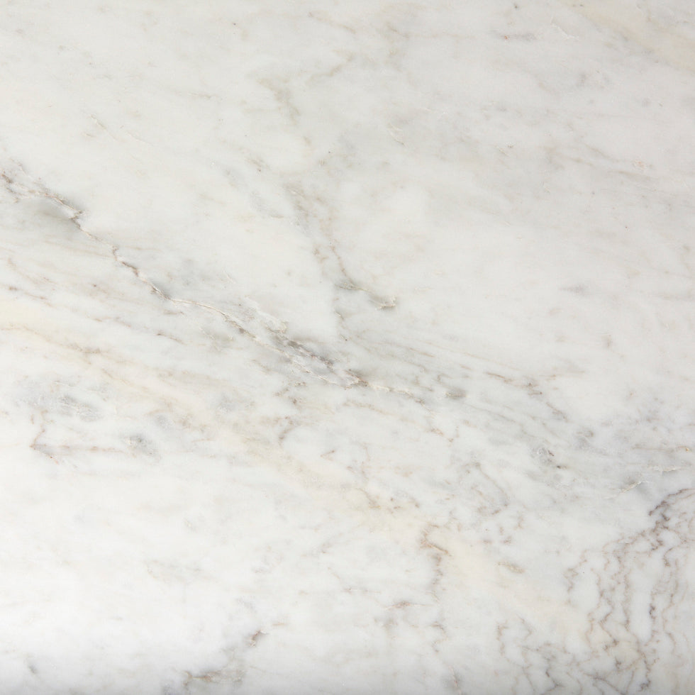 Mercana - Laurent Dining Table in White, Stone