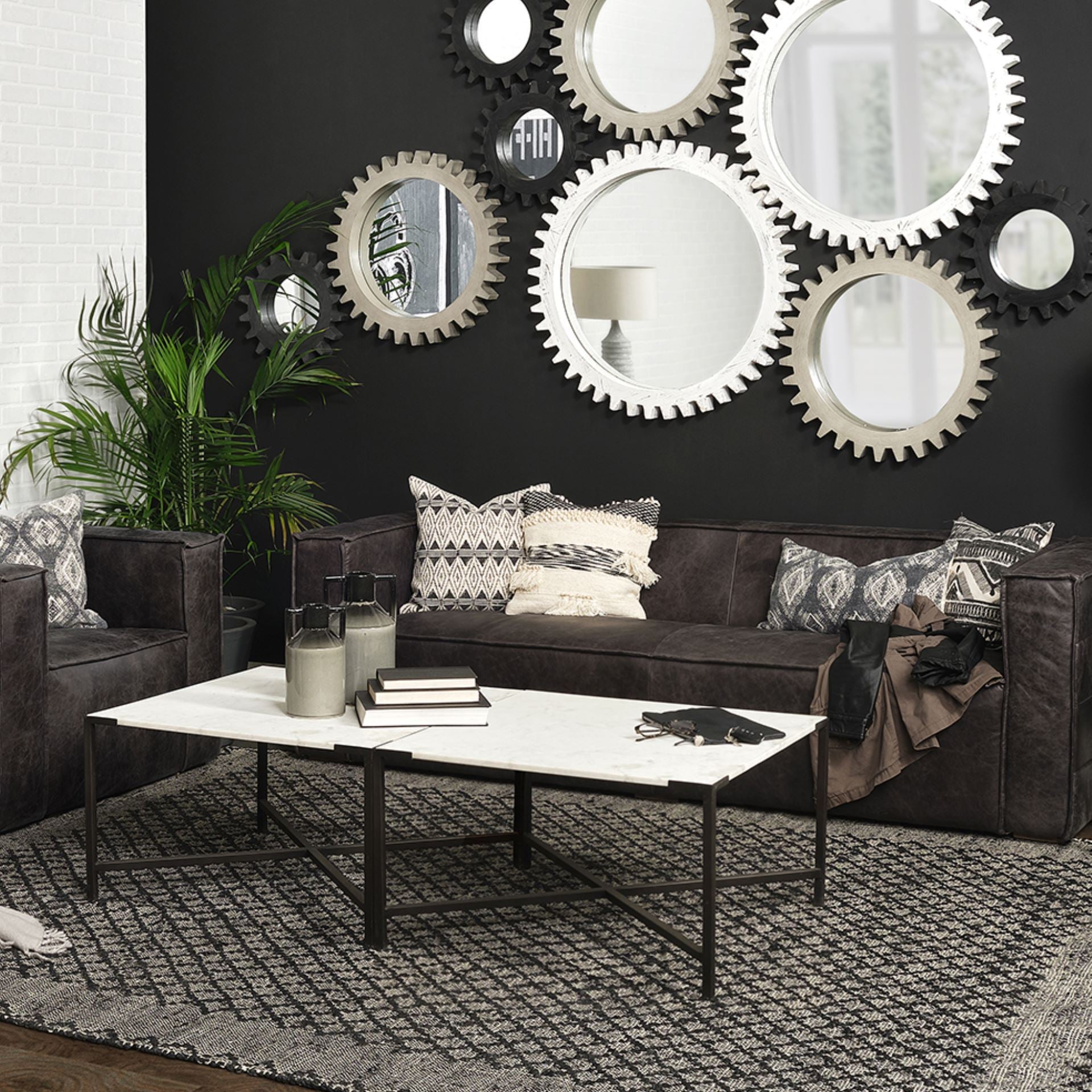 Mercana - Lucas Coffee Table in Black, Metal